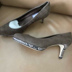 Priori Brown Suede Pumps
